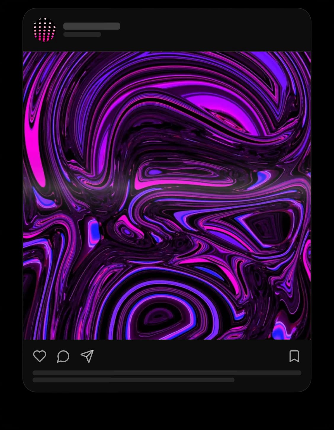 App preview — Instagram post card